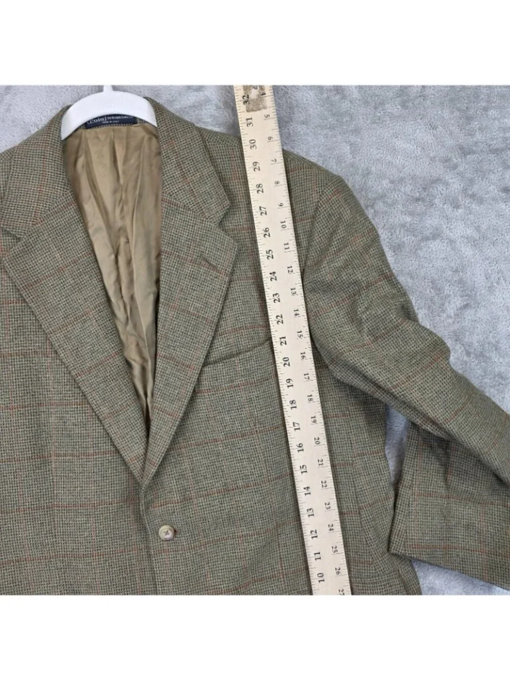 Polo By Ralph Lauren Blazer Mens 43S Brown Cashmere Sport Coat Made In Italy VTG